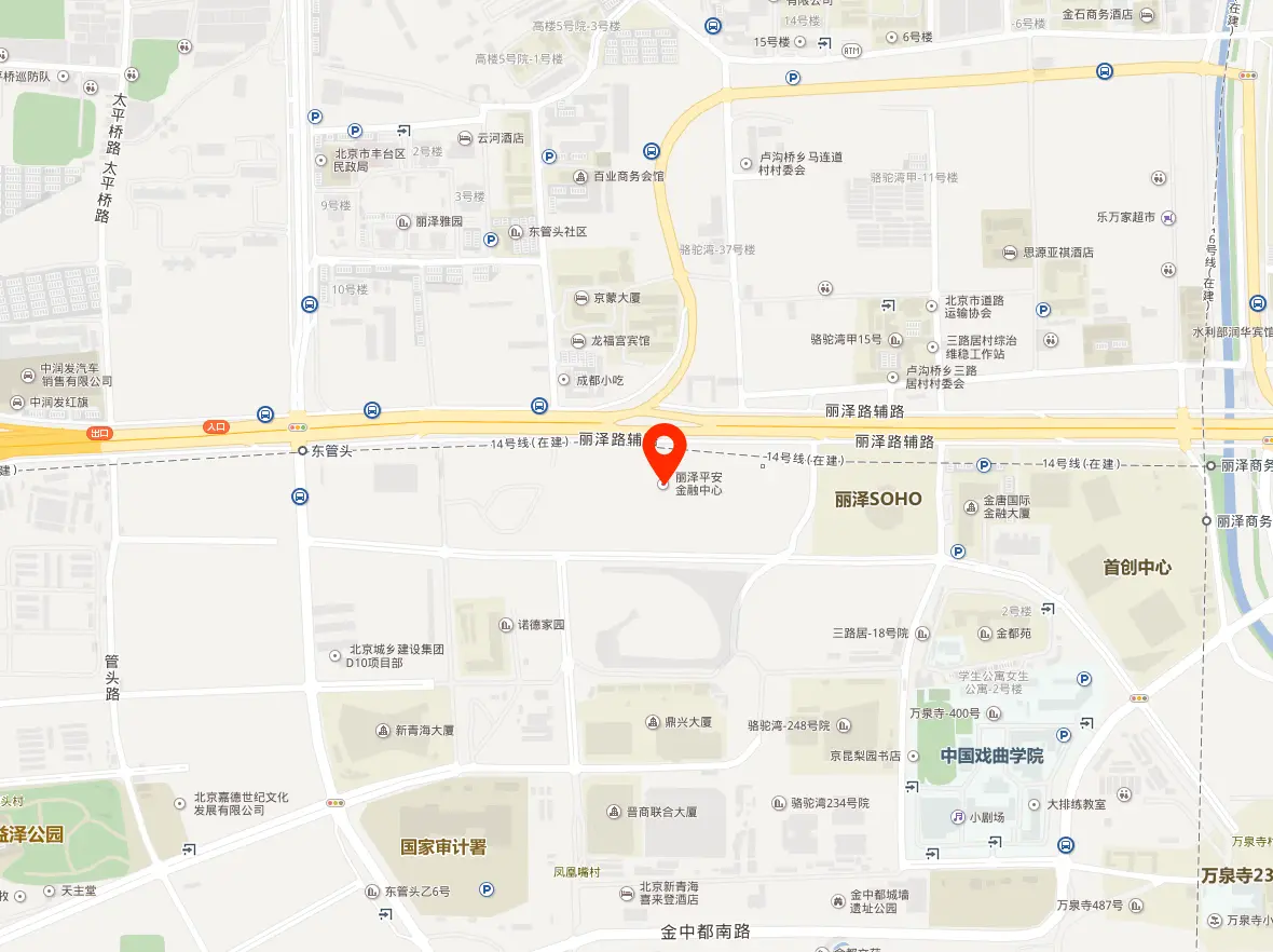 丽泽平安金融大厦地图位置